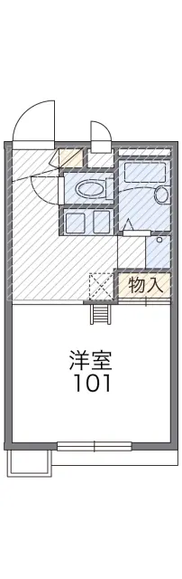 レオパレスＦＵＫＯＮＯ弐番館 1